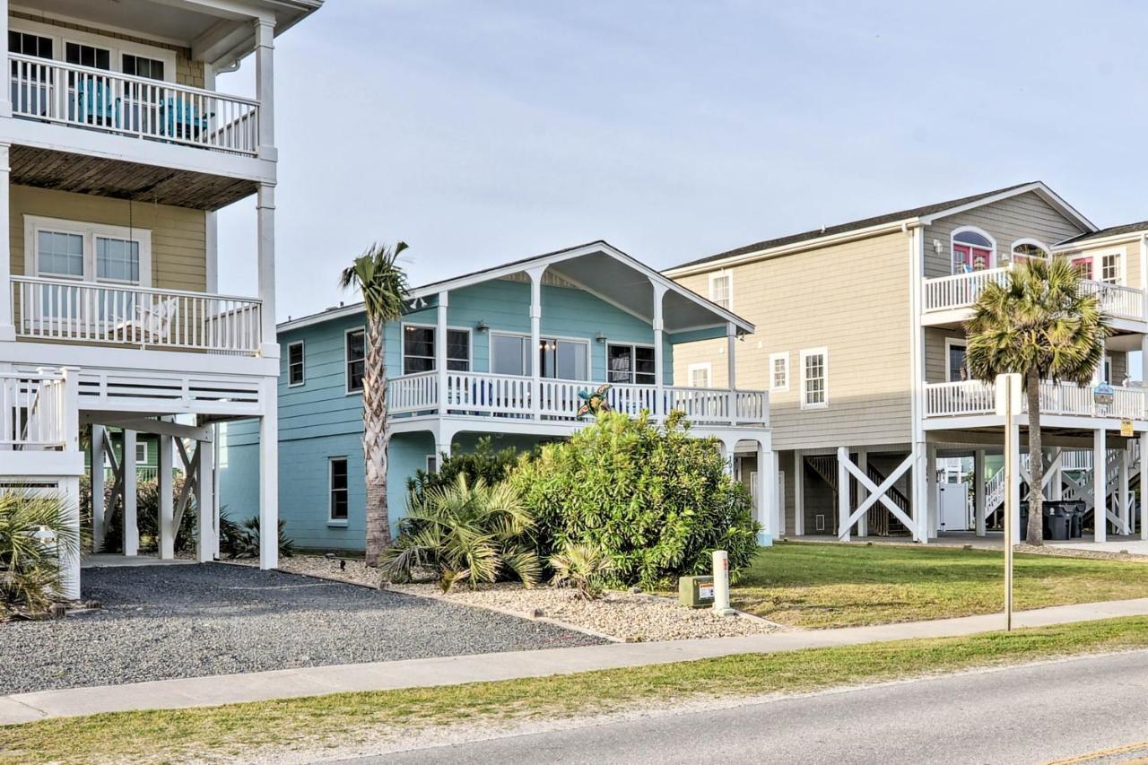Pet-Friendly Second Row House Steps To Beach! Holden Beach Kültér fotó